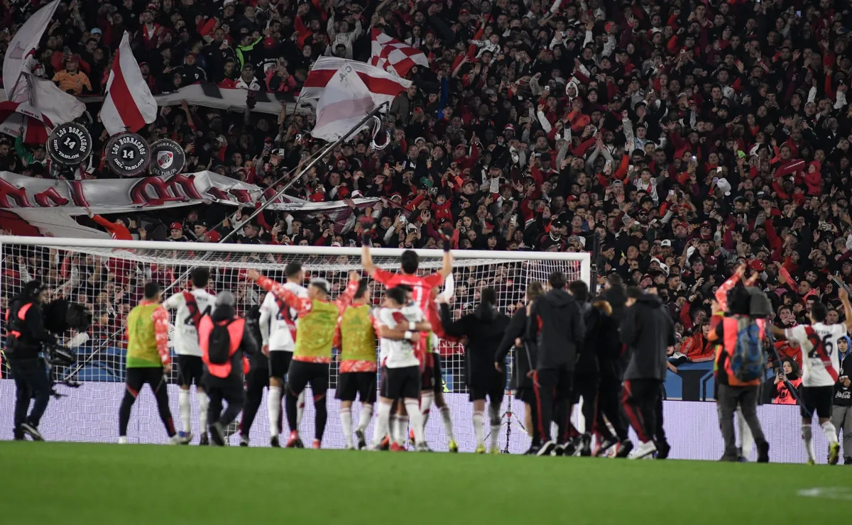 Así festejó River el pase a la final del Apertura.