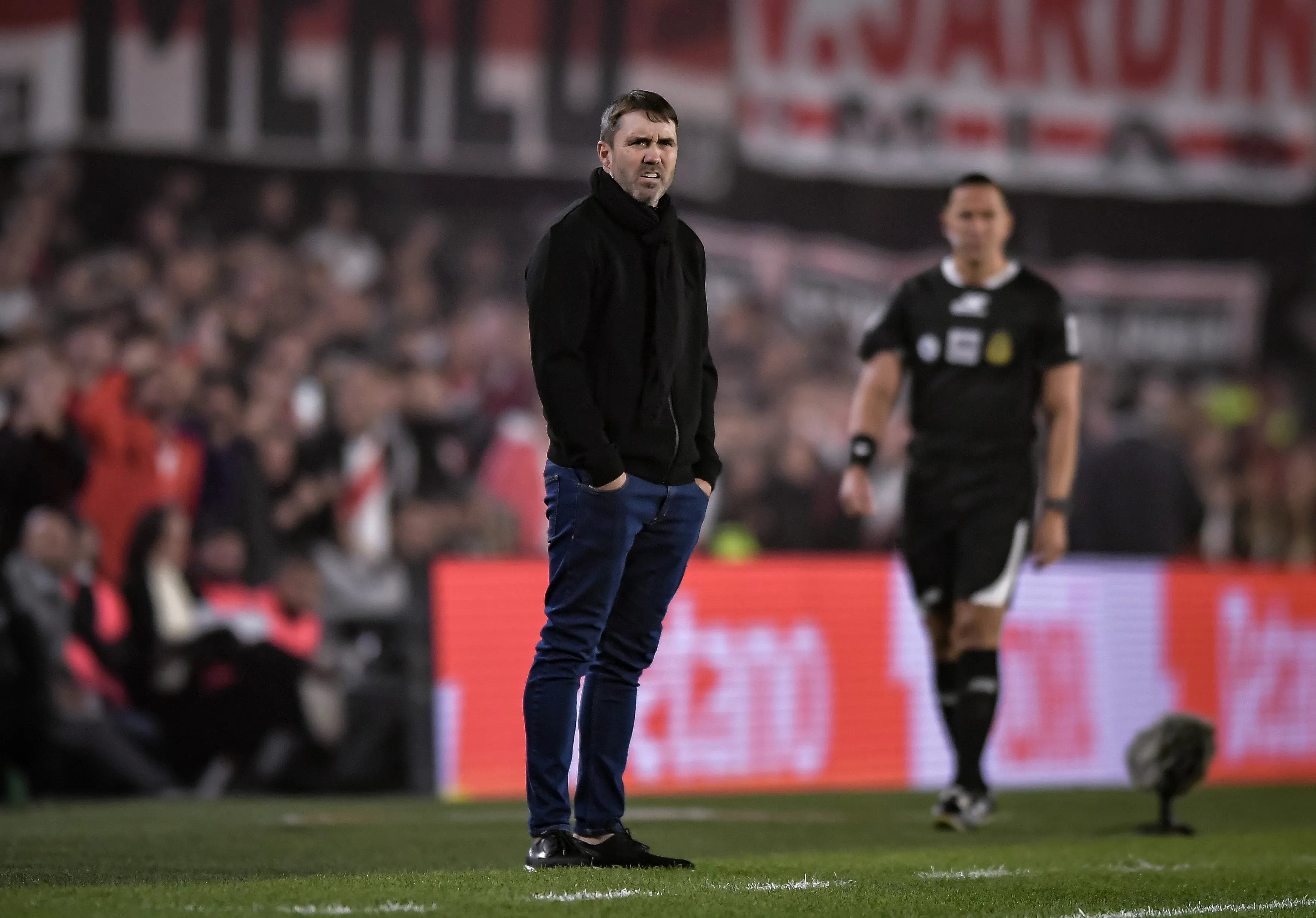 Coudet destacó a los jugadores de River en conferencia de prensa. Getty Images)