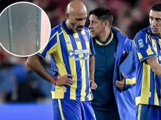 Destrozado: así dejó el vestuario visitante la delegación de Rosario Central