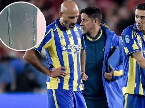 Destrozado: así dejó el vestuario visitante la delegación de Rosario Central