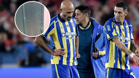 Destrozado: así dejó el vestuario visitante la delegación de Rosario Central
