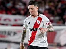 Lesionado y todo, Aníbal Moreno no se pudo contener en los festejos y se desahogó después de ser figura