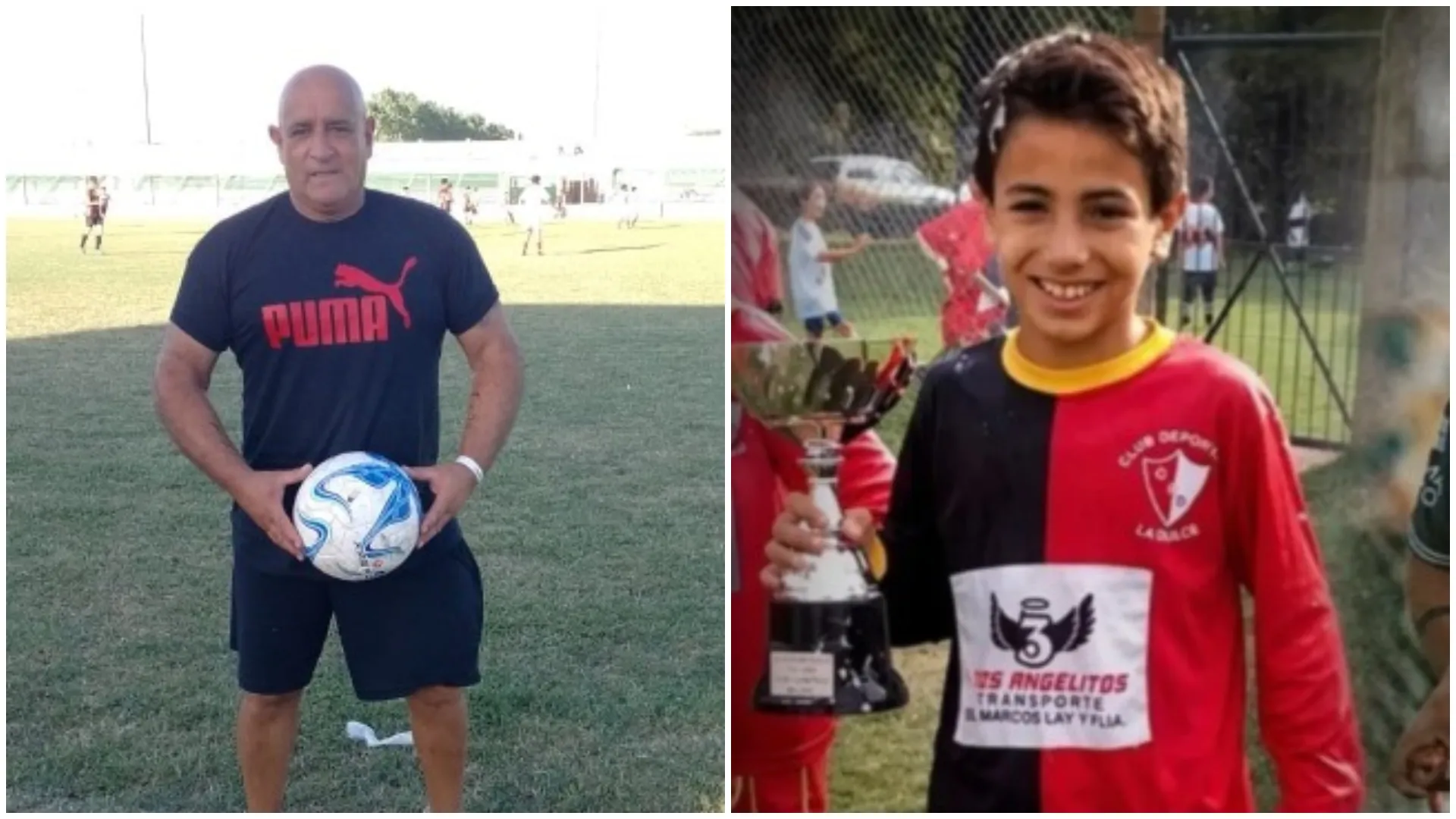 Carlos Azcona dirigió a Lucas Silva, hoy futbolista de River, en el Deportivo La Dulce.