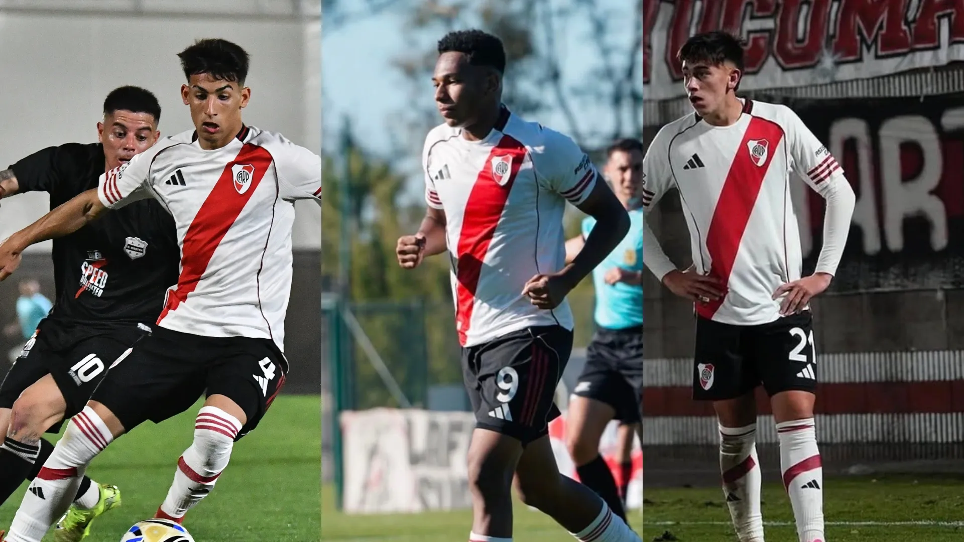 Los tres juveniles que Coudet subió a Primera.