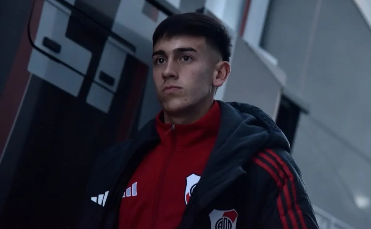 Valentín Lucero, la sorpresa de Coudet vs. Bragantino: su historia particular en River y de qué juega