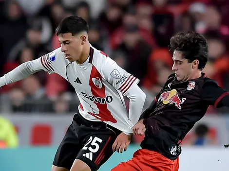 Con los pibes, River rescató un empate agónico ante Bragantino y está casi clasificado