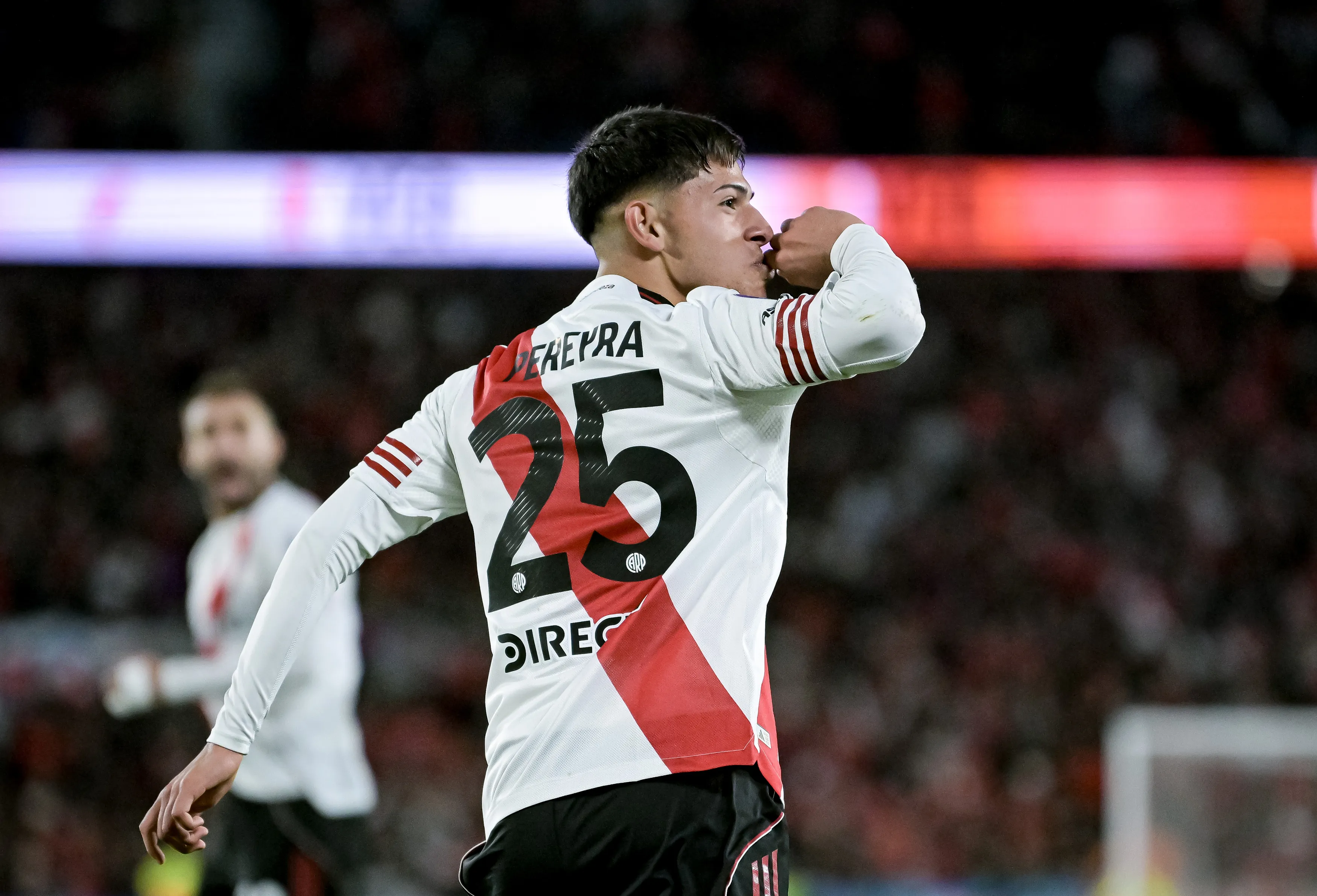 Lautaro Pereyra anotó el agónico empate de River al segundo minuto del tiempo adicionado del complemento. (Getty Images)