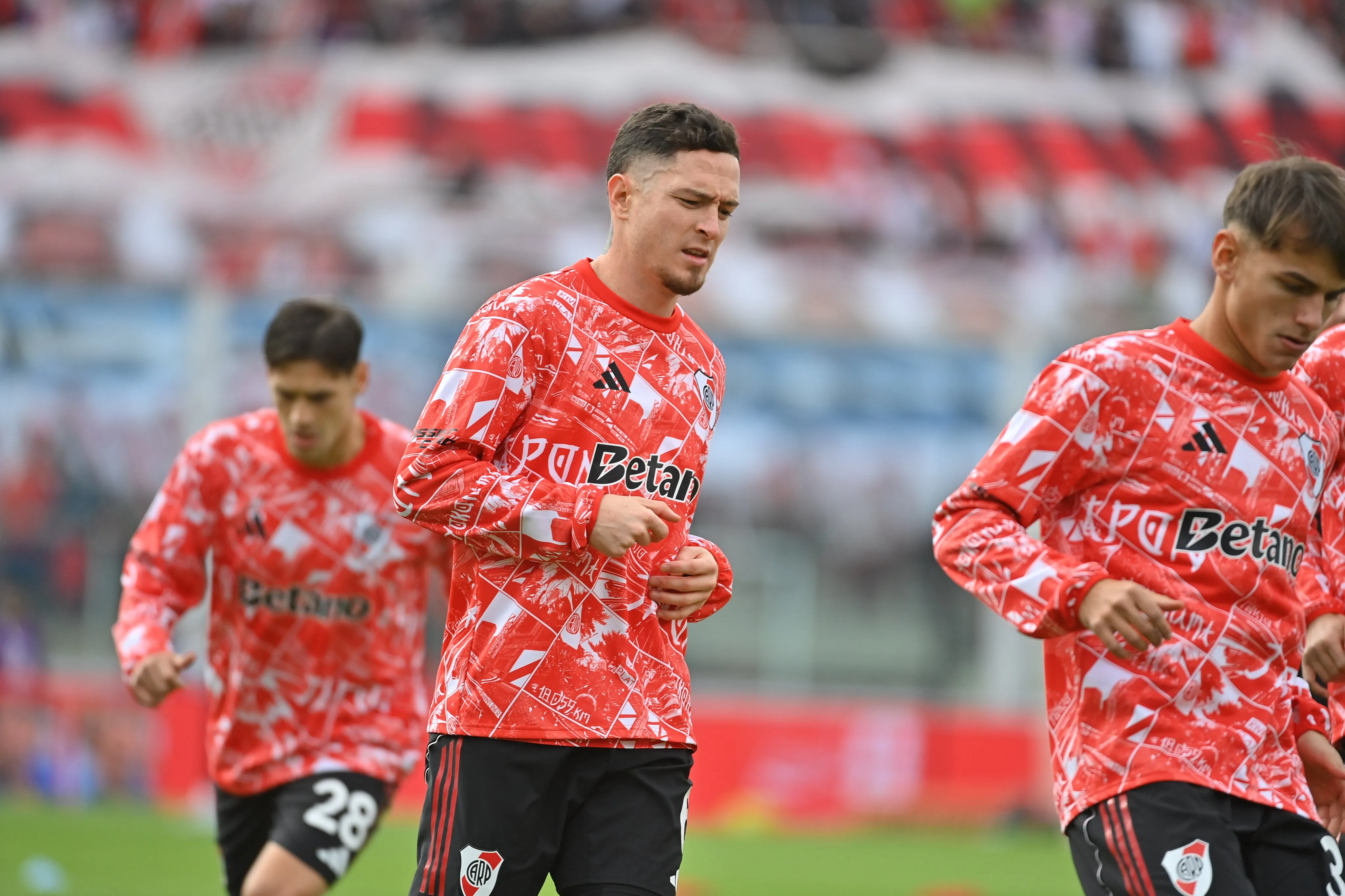 Moreno se retiró un rato antes que el resto de sus compañeros a la zona de vestuarios para, presuntamente, infiltrarse. (River Plate oficial)