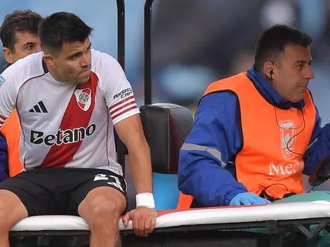 Malas noticias en River: Marcos Acuña salió por molestias física en la final