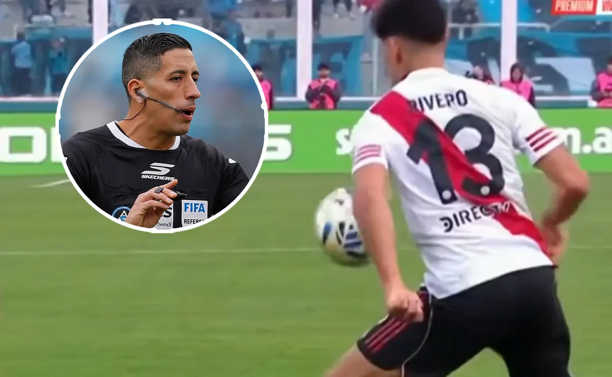 Rivero cometió un penal insólito.