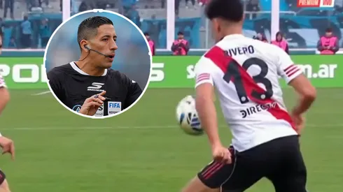 Rivero cometió un penal insólito.