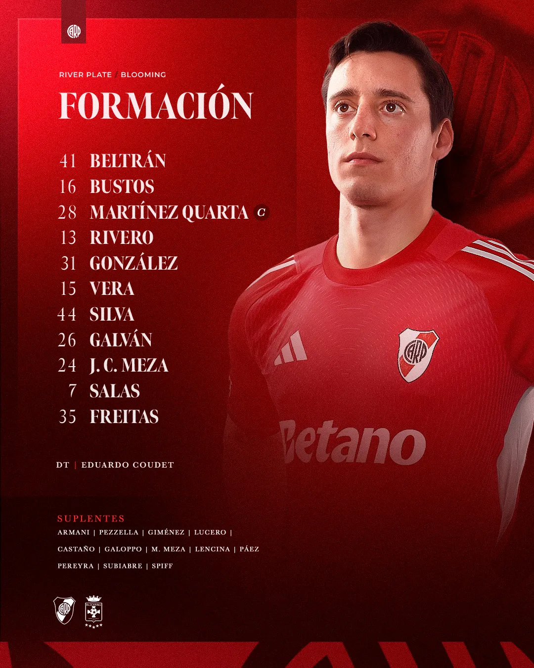 Los once de River vs. Blooming.