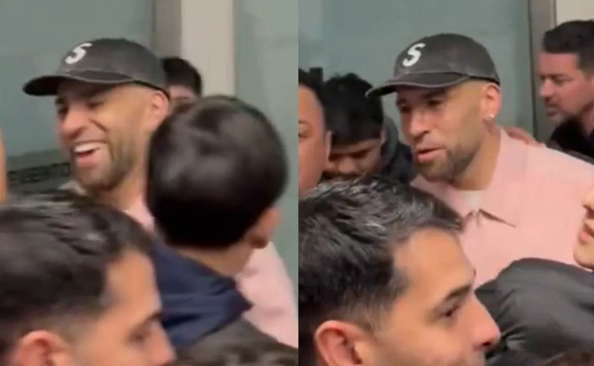 El defensor tuvo su primer contacto con los hinchas.