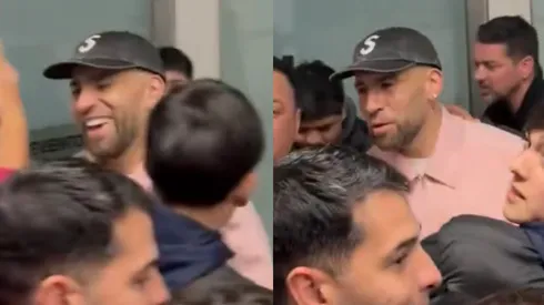El defensor tuvo su primer contacto con los hinchas.