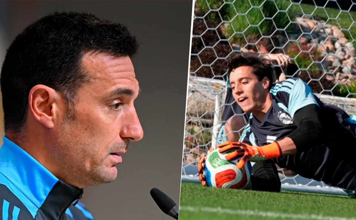 ¿Juega? Scaloni habló sobre la posibilidad de que Beltrán ataje en los amistosos de la Selección Argentina