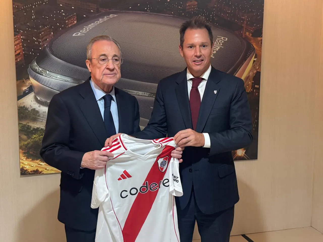 La foto que acompaña el mensaje de Jorge Brito para Florentino Pérez.