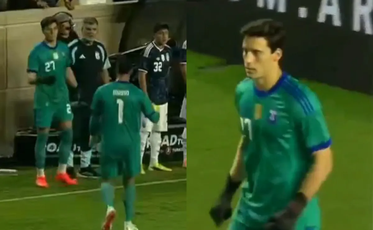 Santiago Beltrán hizo su debut en la Selección Argentina y Scaloni tuvo un lindo gesto con él