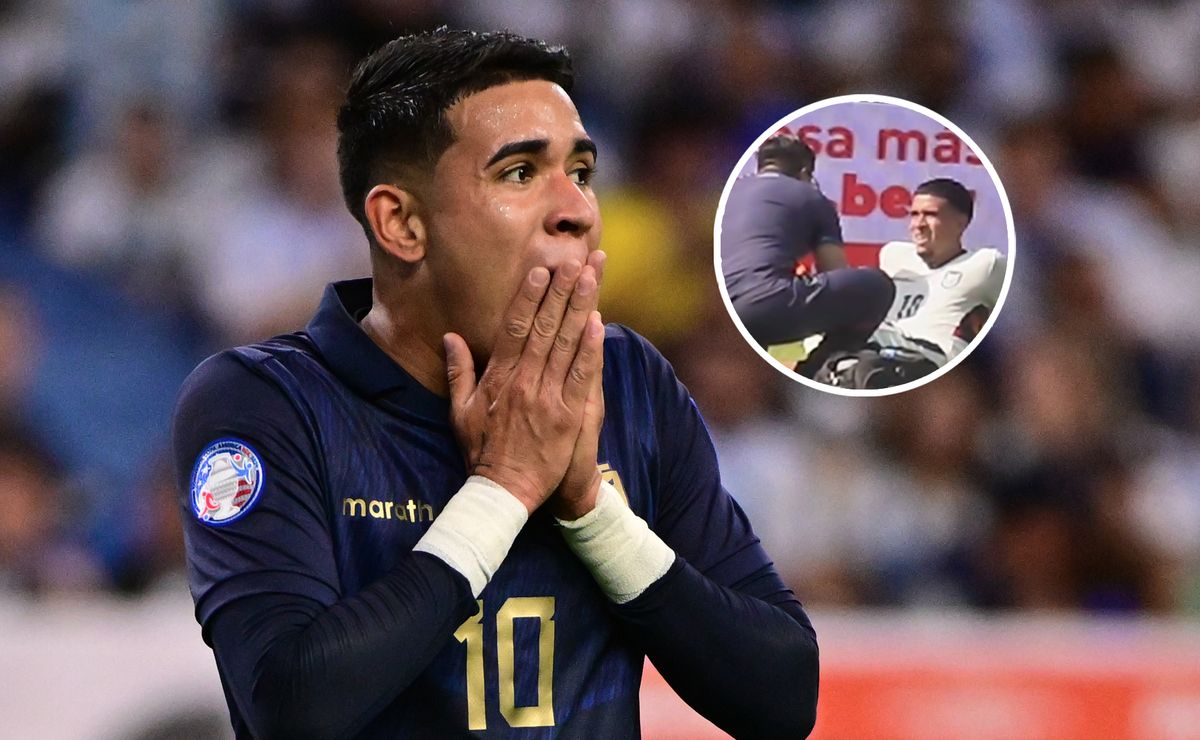 ¡Encendió las alarmas de cara al Mundial! Kendry Páez fue reemplazado en el amistoso entre Ecuador y Honduras por problemas físicos