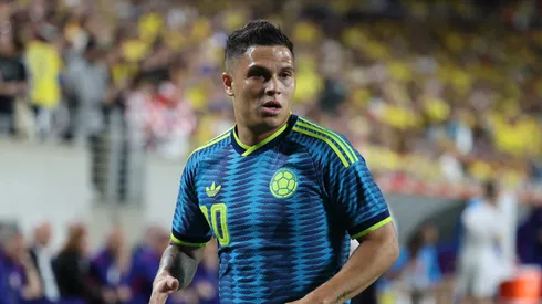 Juanfer Quintero sumó minutos ante Jordania.