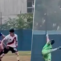 Caño, gambeta y al ángulo: el gol viral de Lucas Flores para la Cuarta de River ante Tigre