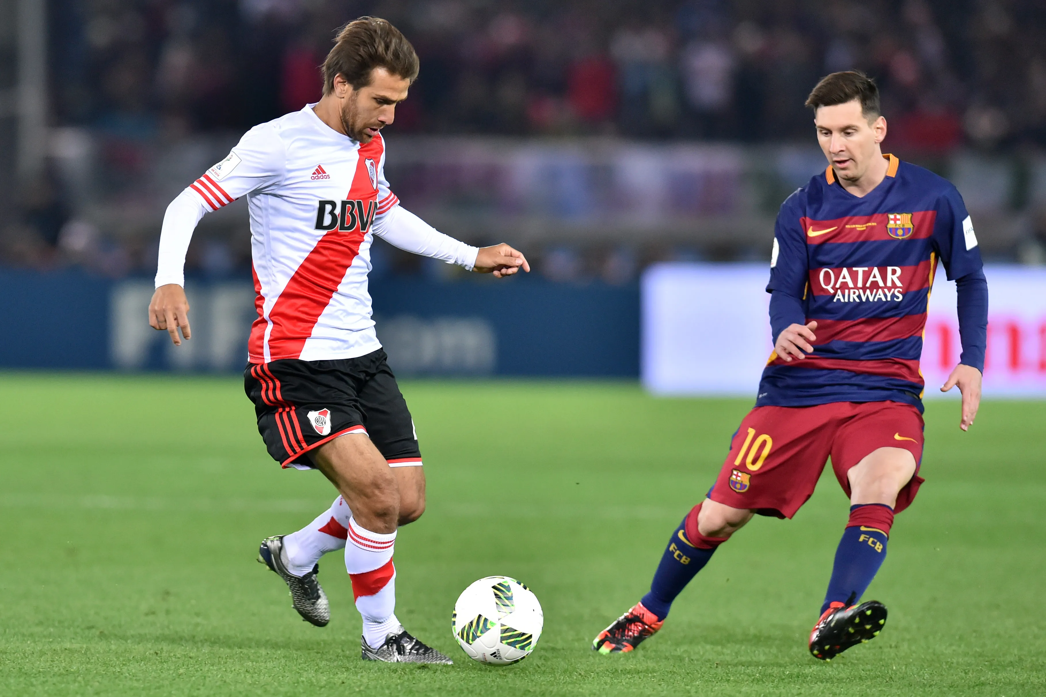 River y Barcelona se cruzaron por última vez en el Mundial de Clubes 2015. (Getty Images)