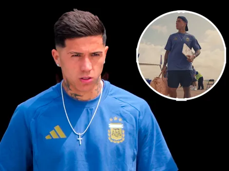 A todos lados: la foto de Enzo Fernández que llamó la atención de los hinchas de River