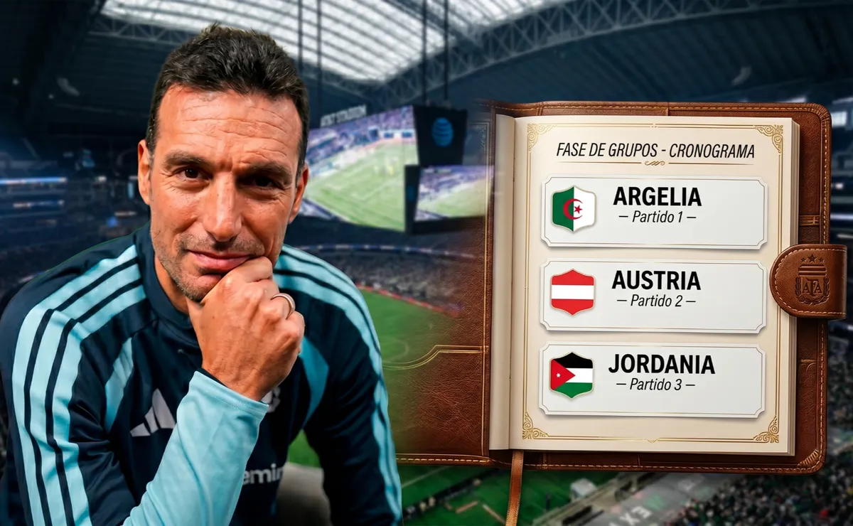 Cuándo y a qué hora juega Argentina en el Mundial 2026.