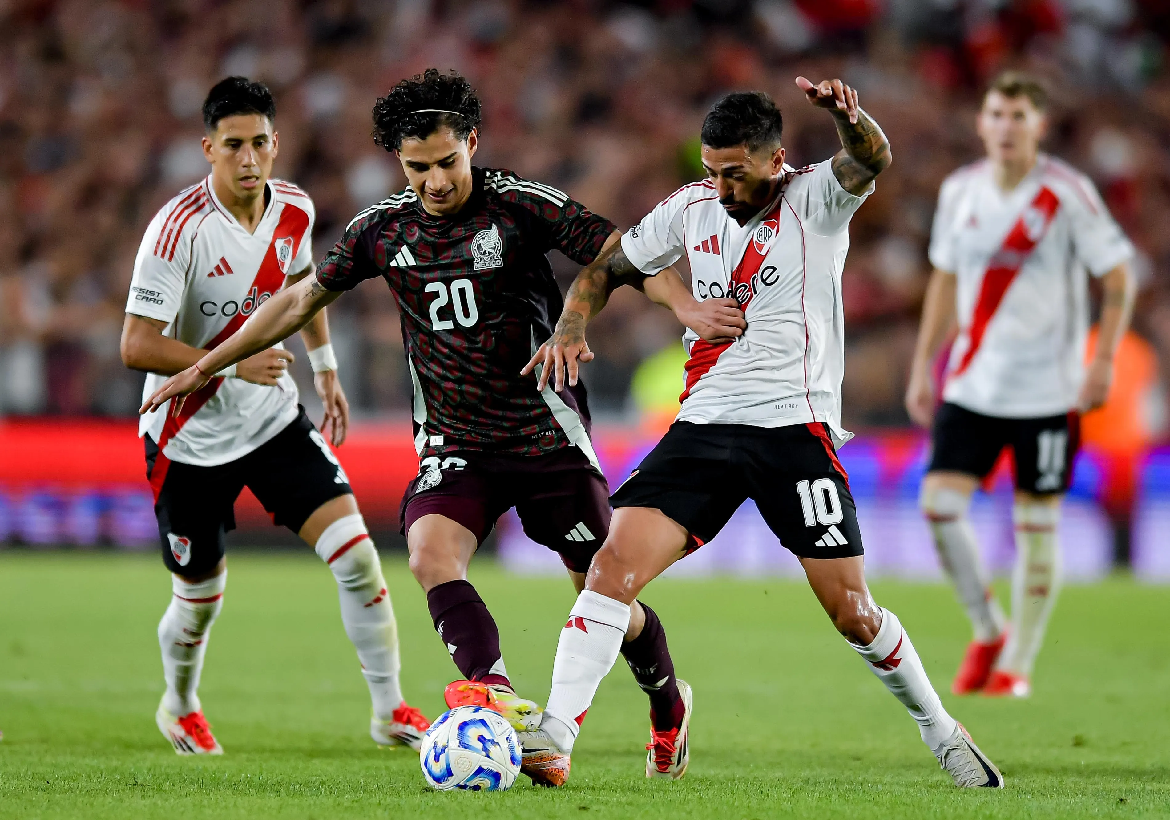 River venció a México 2-0 en enero del 2025. (Getty Images)