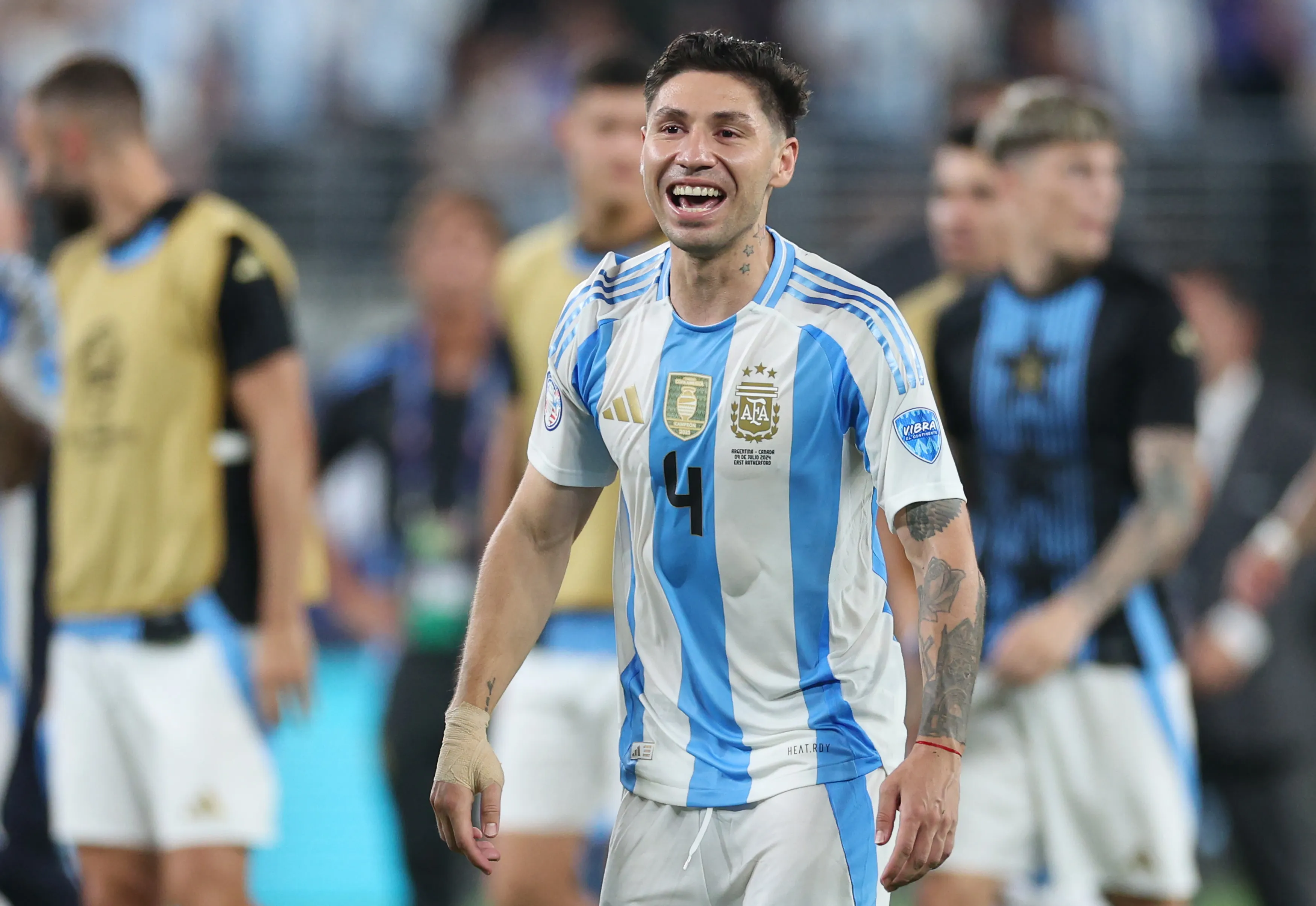 Montiel es uno de los 17 futbolistas que fueron campeones del mundo en Qatar y buscaran el bicampeonato. (Getty Images)