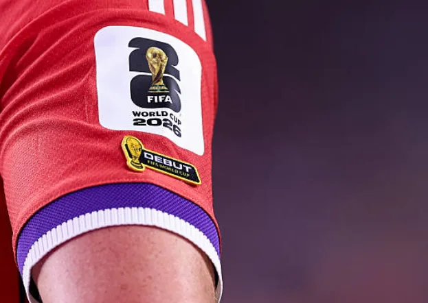 Este es el parche que lucirán Castaño y Páez en la primera fecha del Mundial 2026 en caso de jugar. (Getty Images)