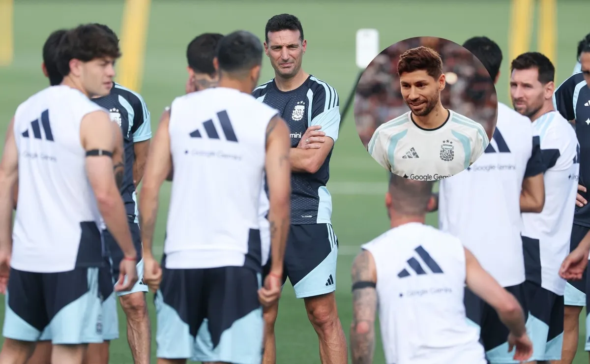 El once que practicó el DT de la Albiceleste.