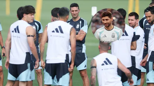 El once que practicó el DT de la Albiceleste.