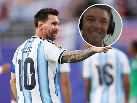 Hasta rompió el micrófono: así celebró Gallardo el golazo de Messi