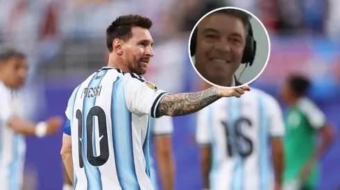 Gallardo gritó con todo el gol de Messi.
