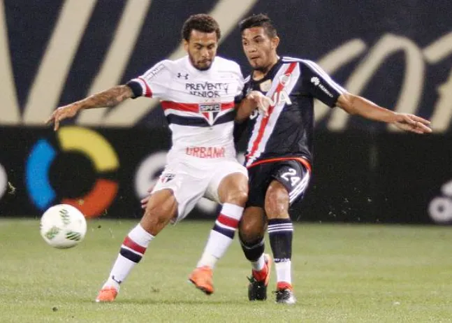 Medina jugó un puñado de amistosos en River. (Getty Images)
