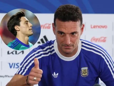 Beltrán, valorado por Scaloni y considerado como "el futuro de la Selección"