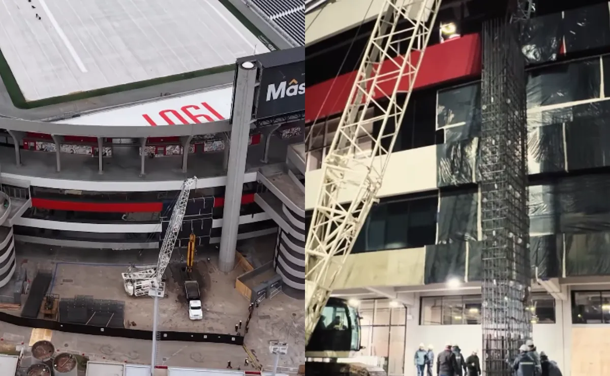 Las obras del Monumental avanzan a paso firme.