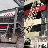 Comenzó la colocación de la estructura que sostendrá la nueva tribuna y el techo del Monumental: el video