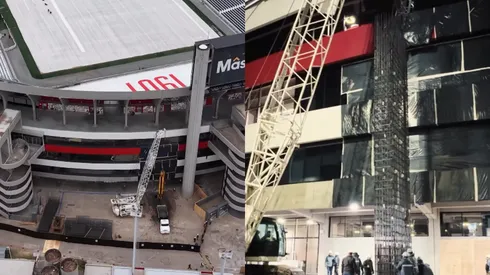 Las obras del Monumental avanzan a paso firme.