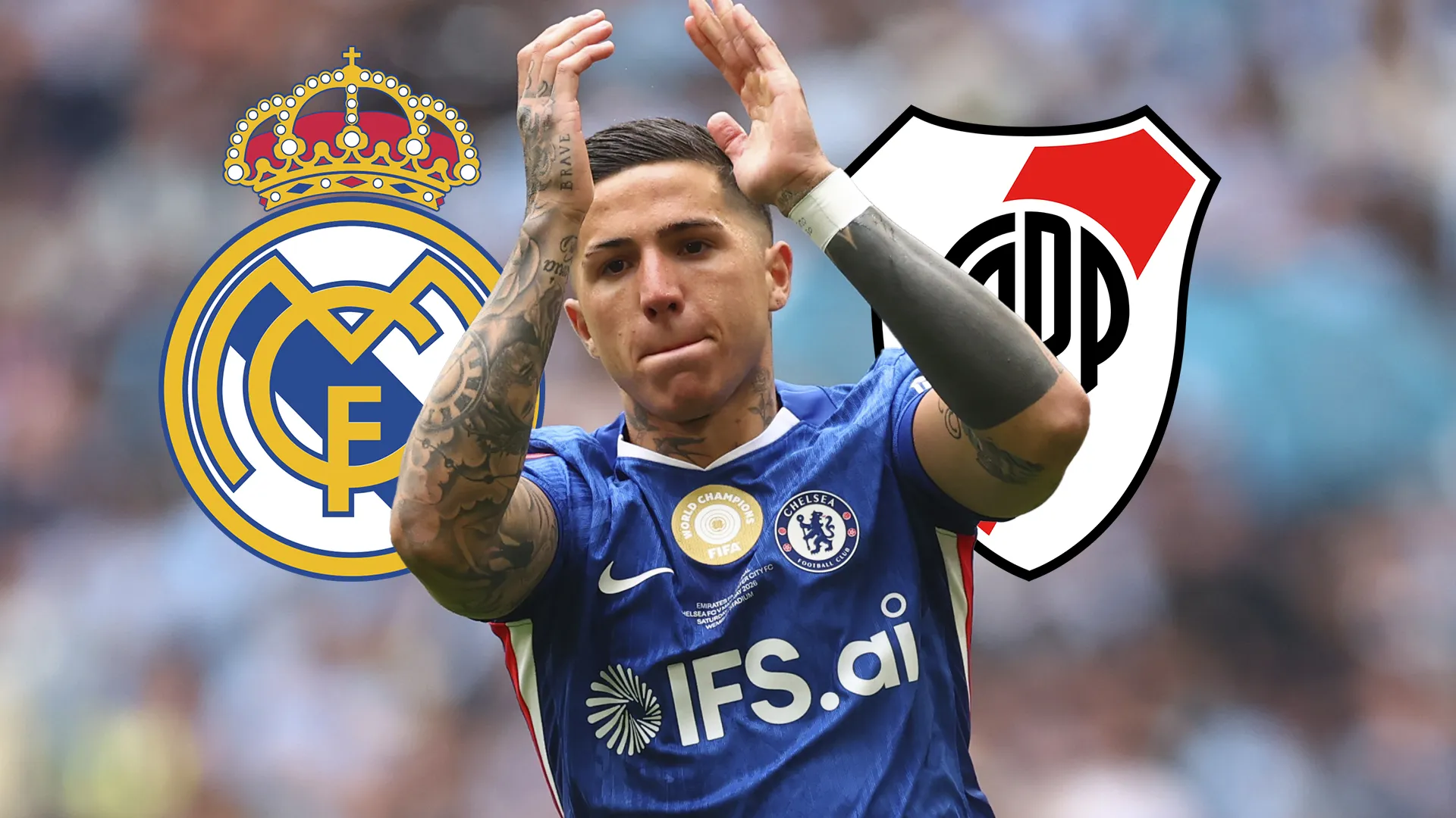 Real Madrid y Chelsea negocian por Enzo Fernández, mientras River espera novedades.