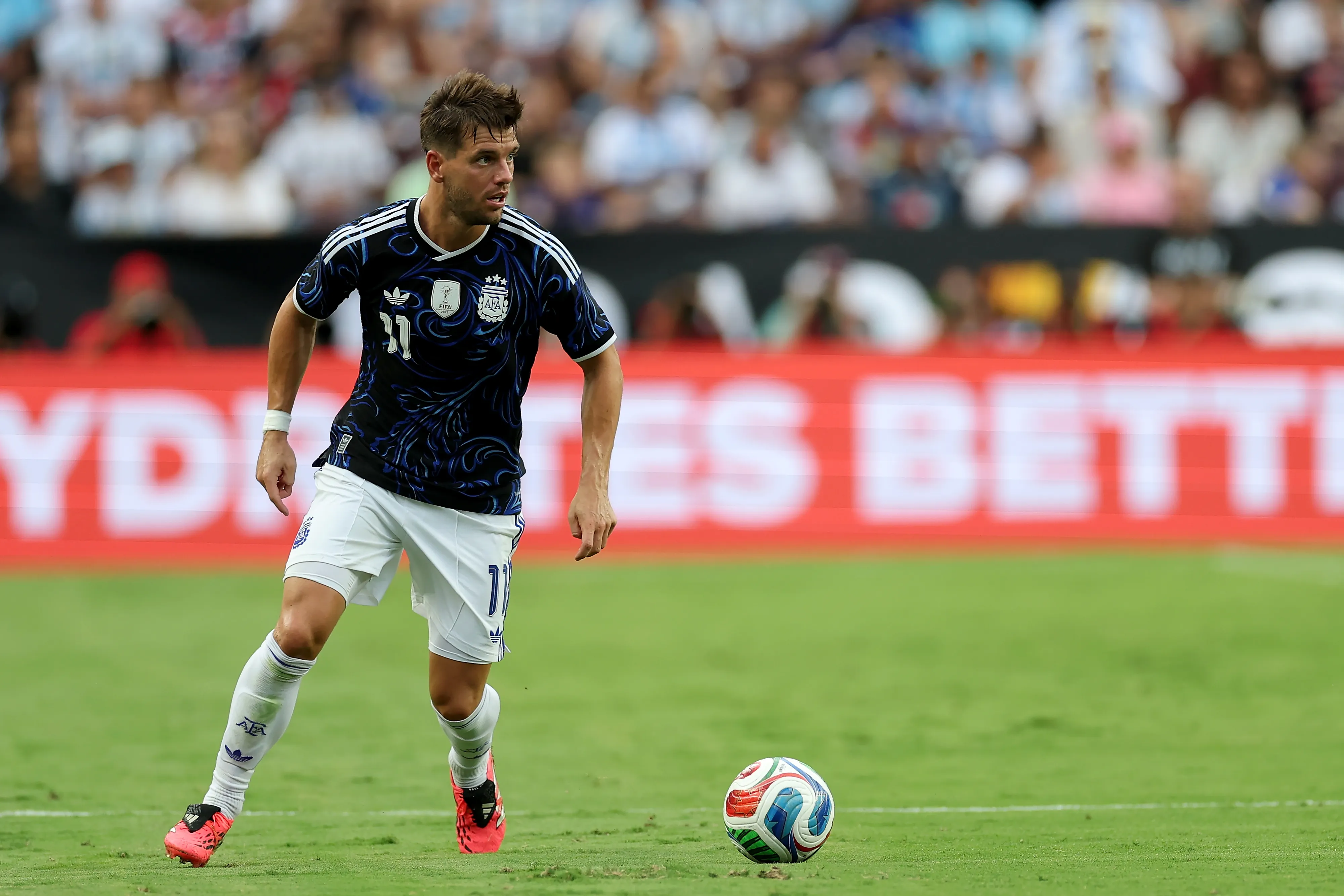 Lo Celso acordó responder al llamado de Coudet después de finalizada su participación en el Mundial 2026. (Getty Images)