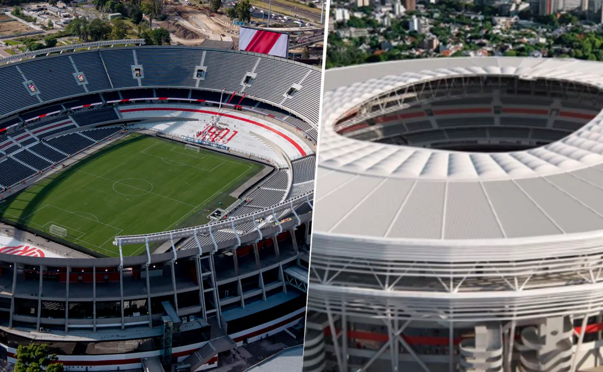 El Monumental, antes y después.