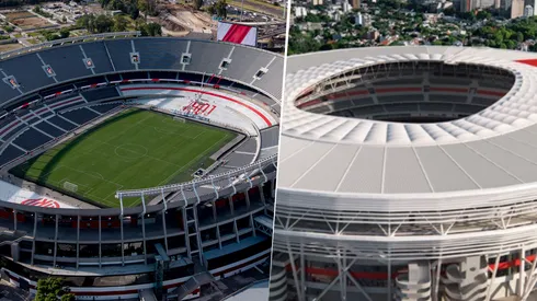 El Monumental, antes y después.