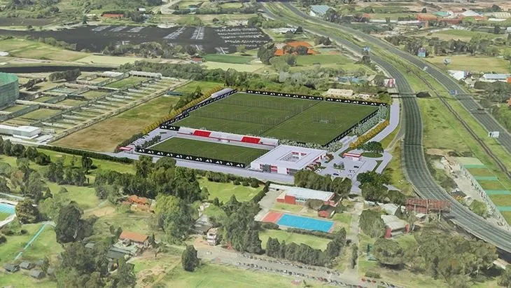 El render de lo que será la obra terminada del nuevo predio Cantilo (Prensa River)