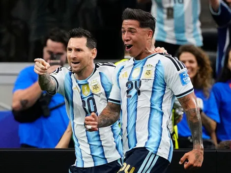 Enzo Fernández, figura sobresaliente junto a Messi de Argentina vs. Austria