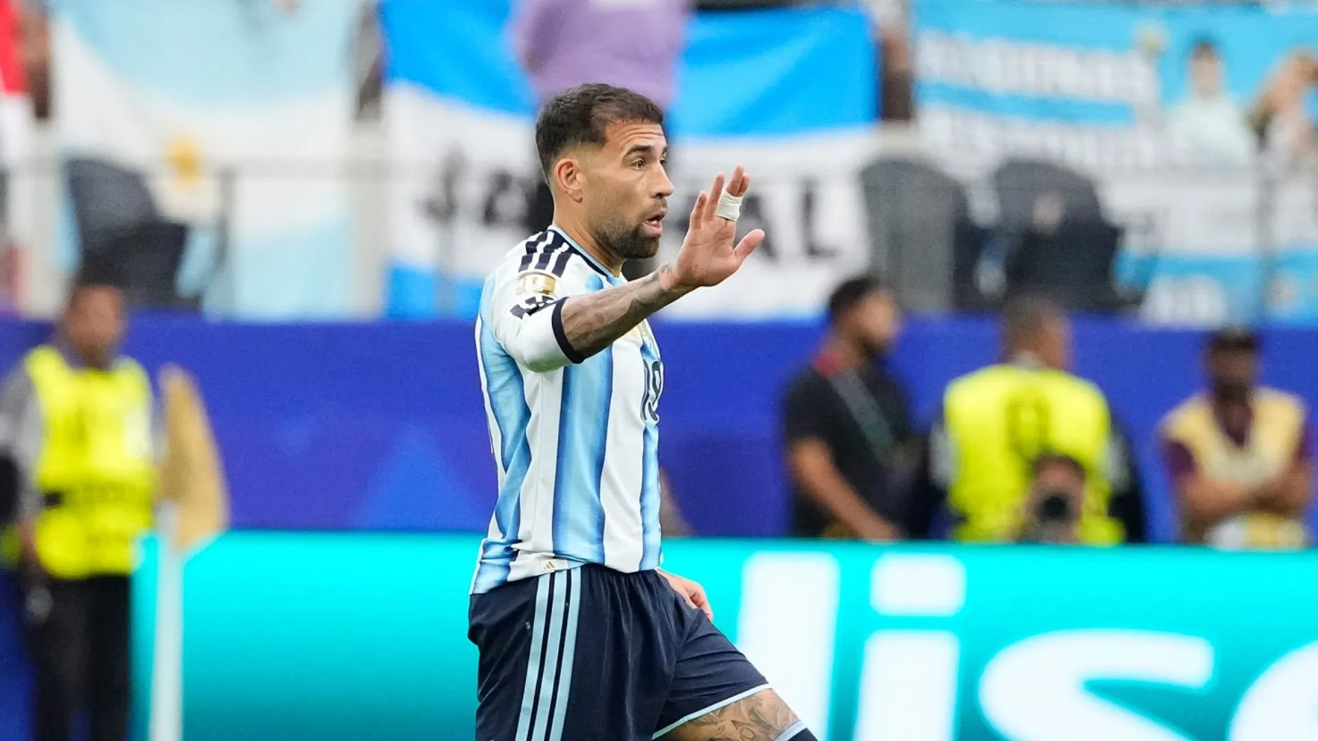 Otamendi jugó casi 40 minutos contra Austria.