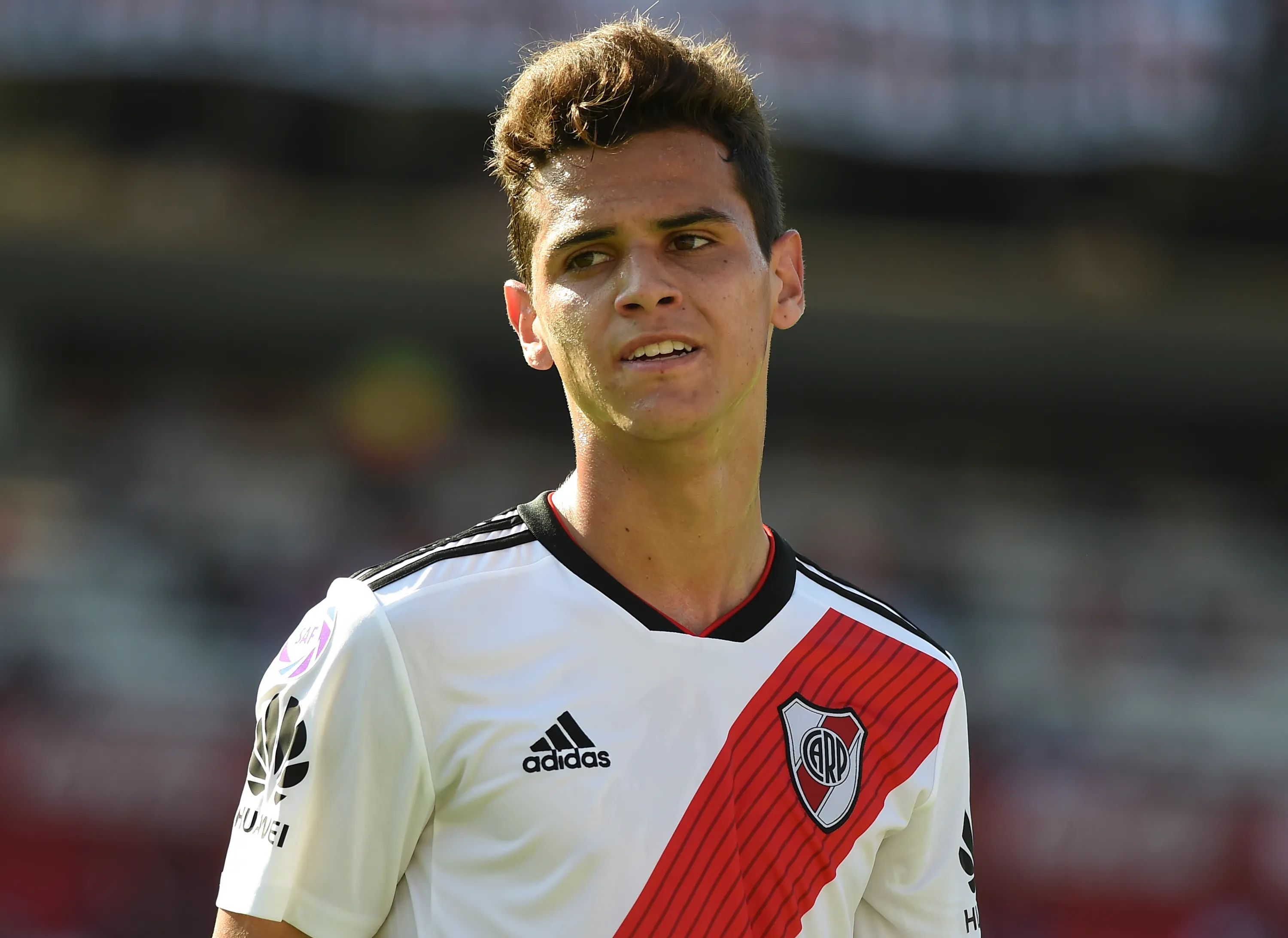 Cristian Ferreira durante sus primeros años en River. (Getty Images)