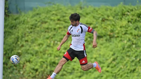 Arambarri durante la pretemporada de River en Alicante.