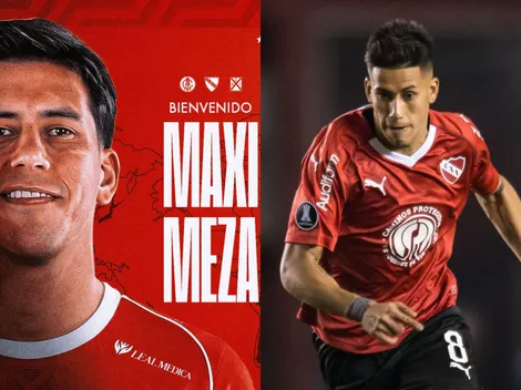 Maxi Meza fue presentado en Independiente tras rescindir con River