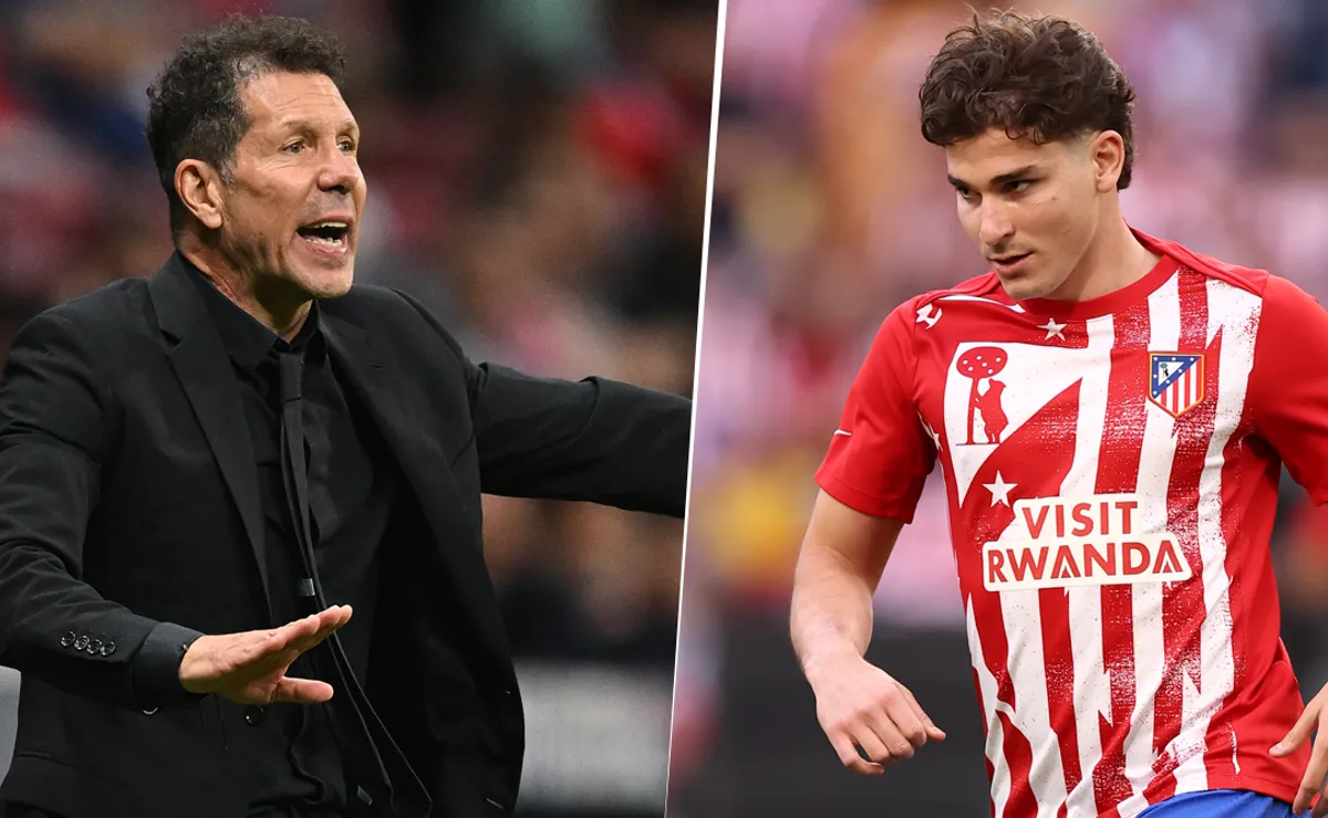 Julián jugó 106 partidos con 49 goles y 17 asistencias siendo dirigido por Simeone.